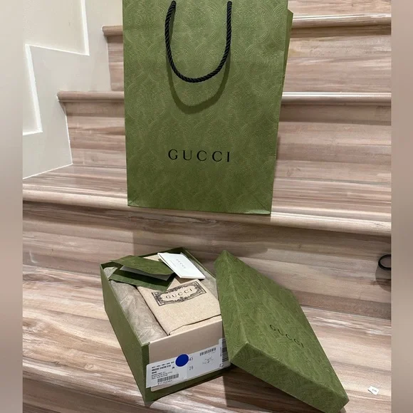 Authentic Gucci GG Kids Tennis Sneakers Size 28 - Picture 7 of 8